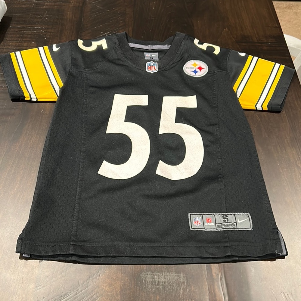 Pittsburgh Steeler Bush #55 Youth NFL Nike Jersey Size S(8)